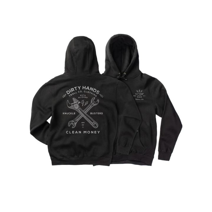 KIDS HOODY TWISTING WRENCHES - BLK